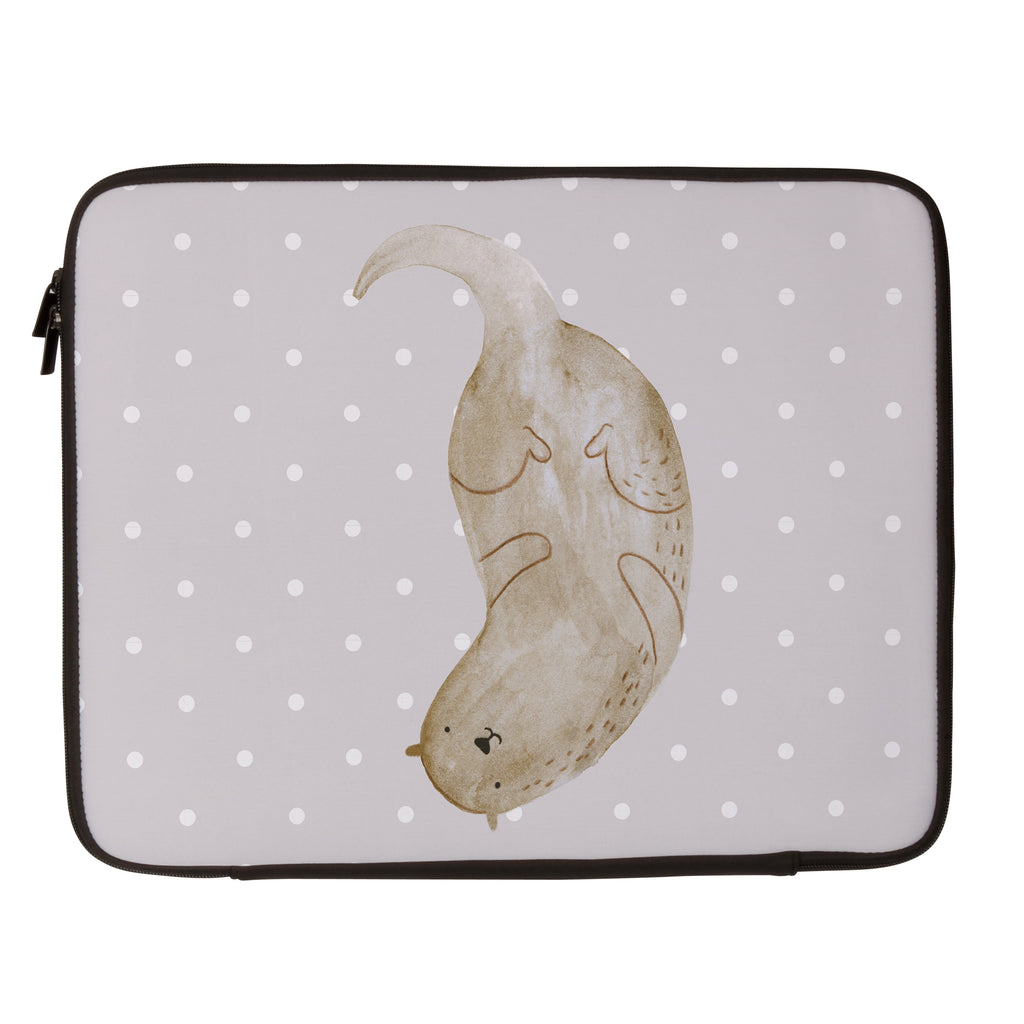 33 x 42 Notebook Tasche Otter kopfüber Notebook Tasche, Laptop, Computertasche, Tasche, Schutzhülle, Otter, Fischotter, Seeotter, Otter Seeotter See Otter