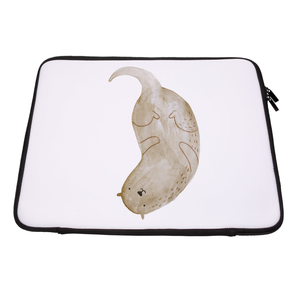 33 x 42 Notebook Tasche Otter kopfüber Notebook Tasche, Laptop, Computertasche, Tasche, Schutzhülle, Otter, Fischotter, Seeotter, Otter Seeotter See Otter