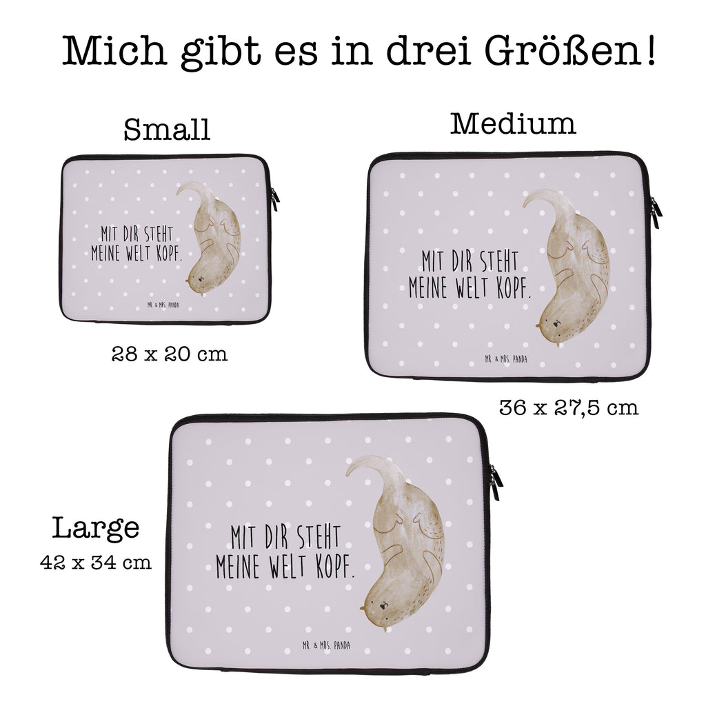 27 x 36 Notebook Tasche  Otter kopfüber Notebook Tasche, Laptop, Computertasche, Tasche, Damen, Schutzhülle, Otter, Fischotter, Seeotter, Otter Seeotter See Otter