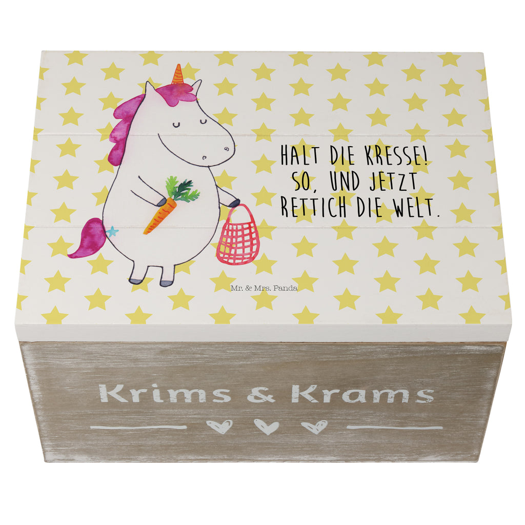 Holzkiste Einhorn Gemüse Holzkiste, Kiste, Schatzkiste, Truhe, Schatulle, XXL, Erinnerungsbox, Erinnerungskiste, Dekokiste, Aufbewahrungsbox, Einhorn, Einhörner, Einhorn Deko, Pegasus, Unicorn, Biomarkt, Bio, Gemüse, Wochenmarkt