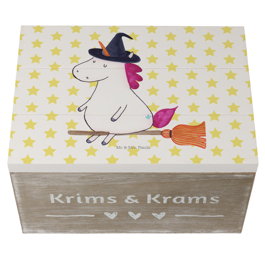 Holzkiste Einhorn Hexe Holzkiste, Kiste, Schatzkiste, Truhe, Schatulle, XXL, Erinnerungsbox, Erinnerungskiste, Dekokiste, Aufbewahrungsbox, Einhorn, Einhörner, Einhorn Deko, Pegasus, Unicorn, Frau, Ehefrau, Hexe, Teufel, Engel, Verrückte, Freundin, Leben, Zicke