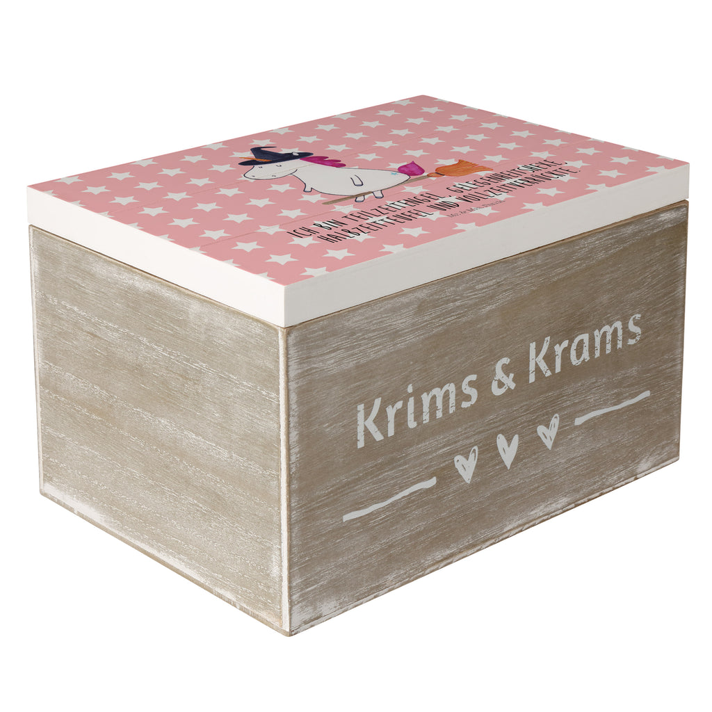 Holzkiste Einhorn Hexe Holzkiste, Kiste, Schatzkiste, Truhe, Schatulle, XXL, Erinnerungsbox, Erinnerungskiste, Dekokiste, Aufbewahrungsbox, Einhorn, Einhörner, Einhorn Deko, Pegasus, Unicorn, Frau, Ehefrau, Hexe, Teufel, Engel, Verrückte, Freundin, Leben, Zicke