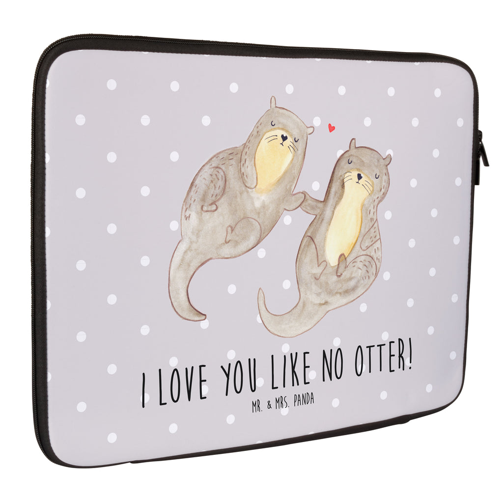27 x 36 Notebook Tasche  Otter händchenhaltend Notebook Tasche, Laptop, Computertasche, Tasche, Damen, Schutzhülle, Otter, Fischotter, Seeotter, Otter Seeotter See Otter