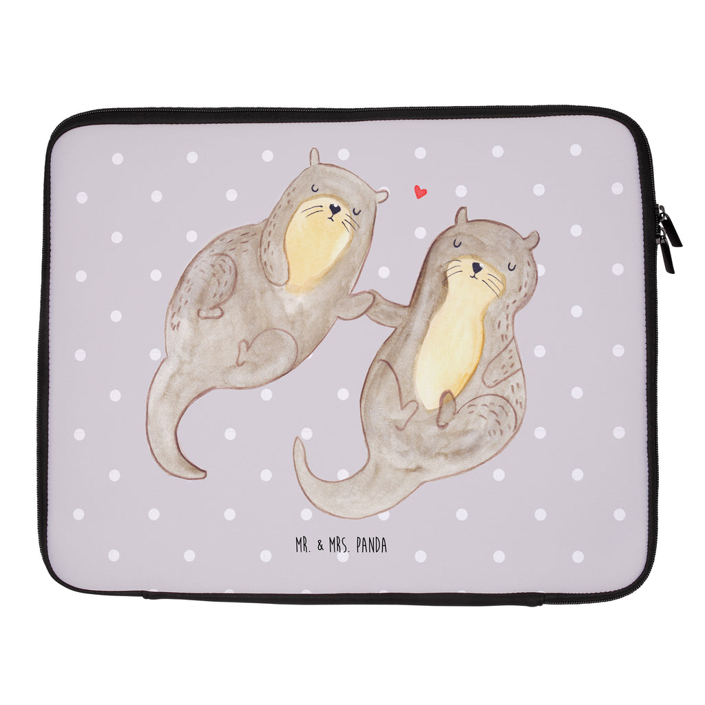 27 x 36 Notebook Tasche  Otter händchenhaltend Notebook Tasche, Laptop, Computertasche, Tasche, Damen, Schutzhülle, Otter, Fischotter, Seeotter, Otter Seeotter See Otter