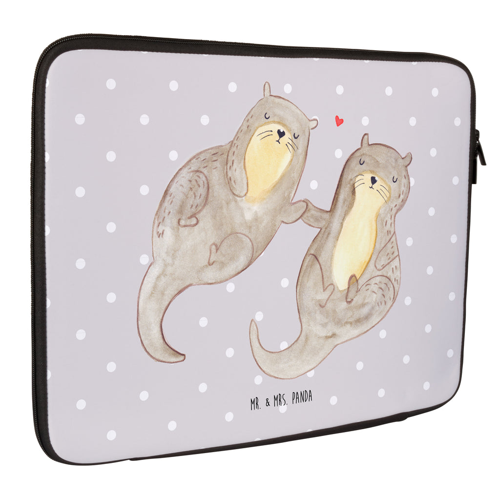 27 x 36 Notebook Tasche  Otter händchenhaltend Notebook Tasche, Laptop, Computertasche, Tasche, Damen, Schutzhülle, Otter, Fischotter, Seeotter, Otter Seeotter See Otter