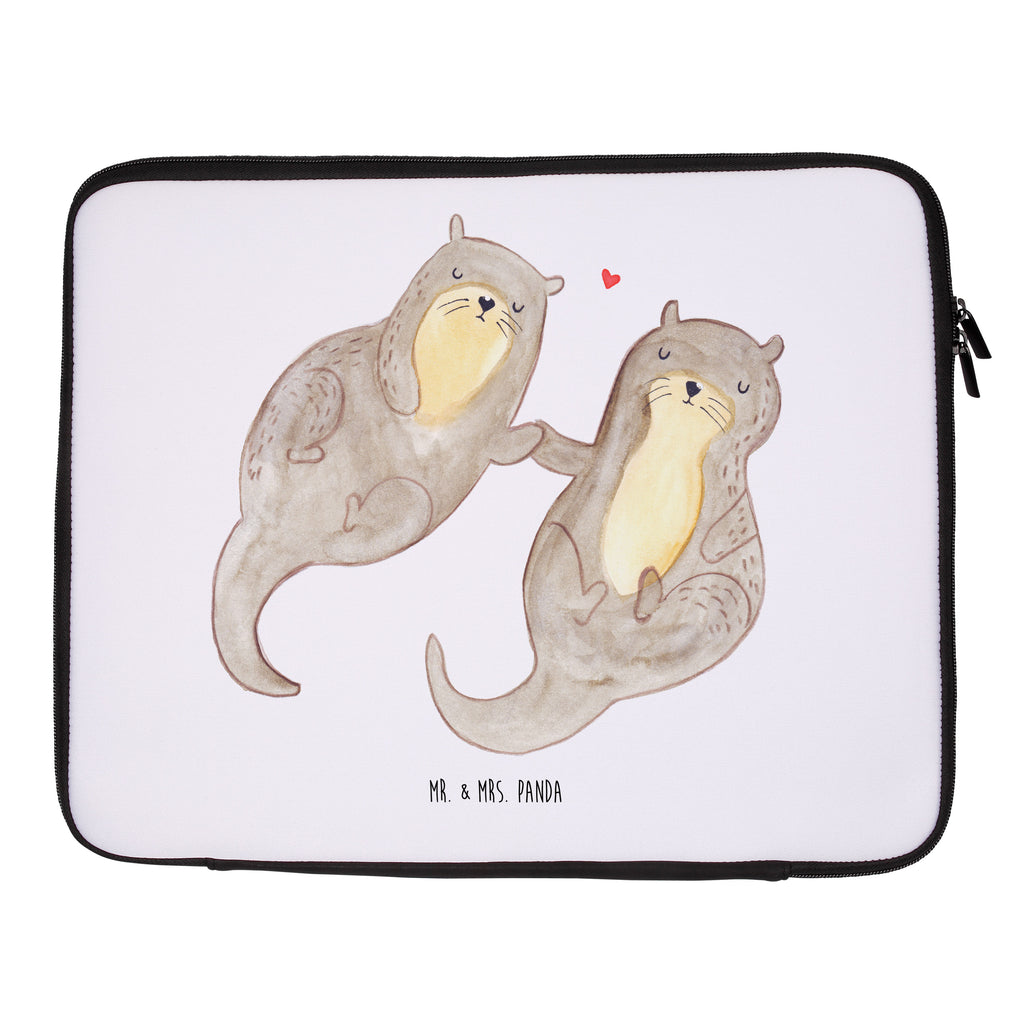 27 x 36 Notebook Tasche  Otter händchenhaltend Notebook Tasche, Laptop, Computertasche, Tasche, Damen, Schutzhülle, Otter, Fischotter, Seeotter, Otter Seeotter See Otter