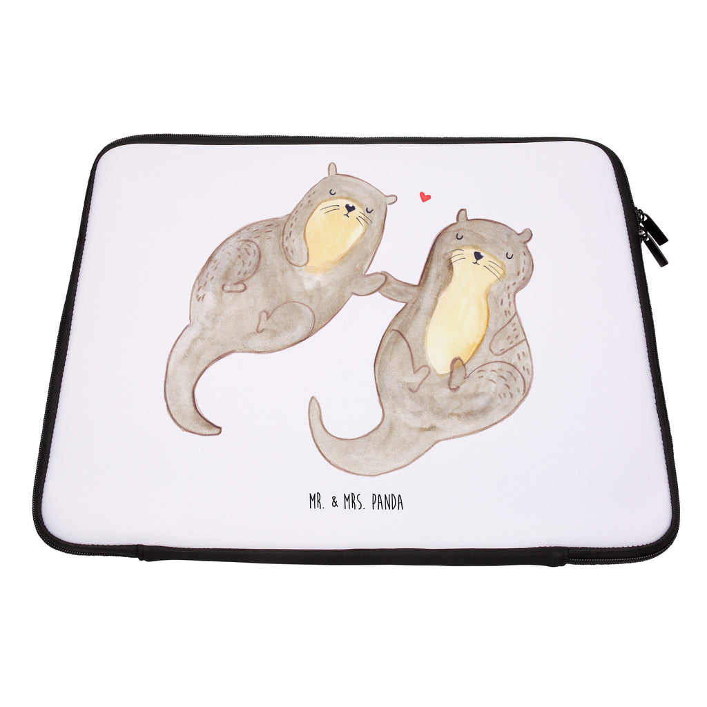 27 x 36 Notebook Tasche  Otter händchenhaltend Notebook Tasche, Laptop, Computertasche, Tasche, Damen, Schutzhülle, Otter, Fischotter, Seeotter, Otter Seeotter See Otter