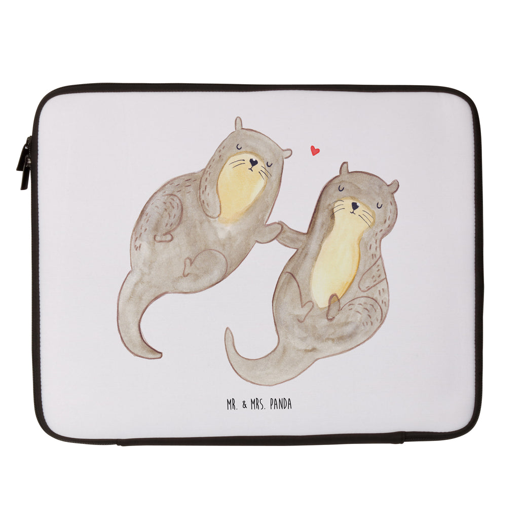27 x 36 Notebook Tasche  Otter händchenhaltend Notebook Tasche, Laptop, Computertasche, Tasche, Damen, Schutzhülle, Otter, Fischotter, Seeotter, Otter Seeotter See Otter