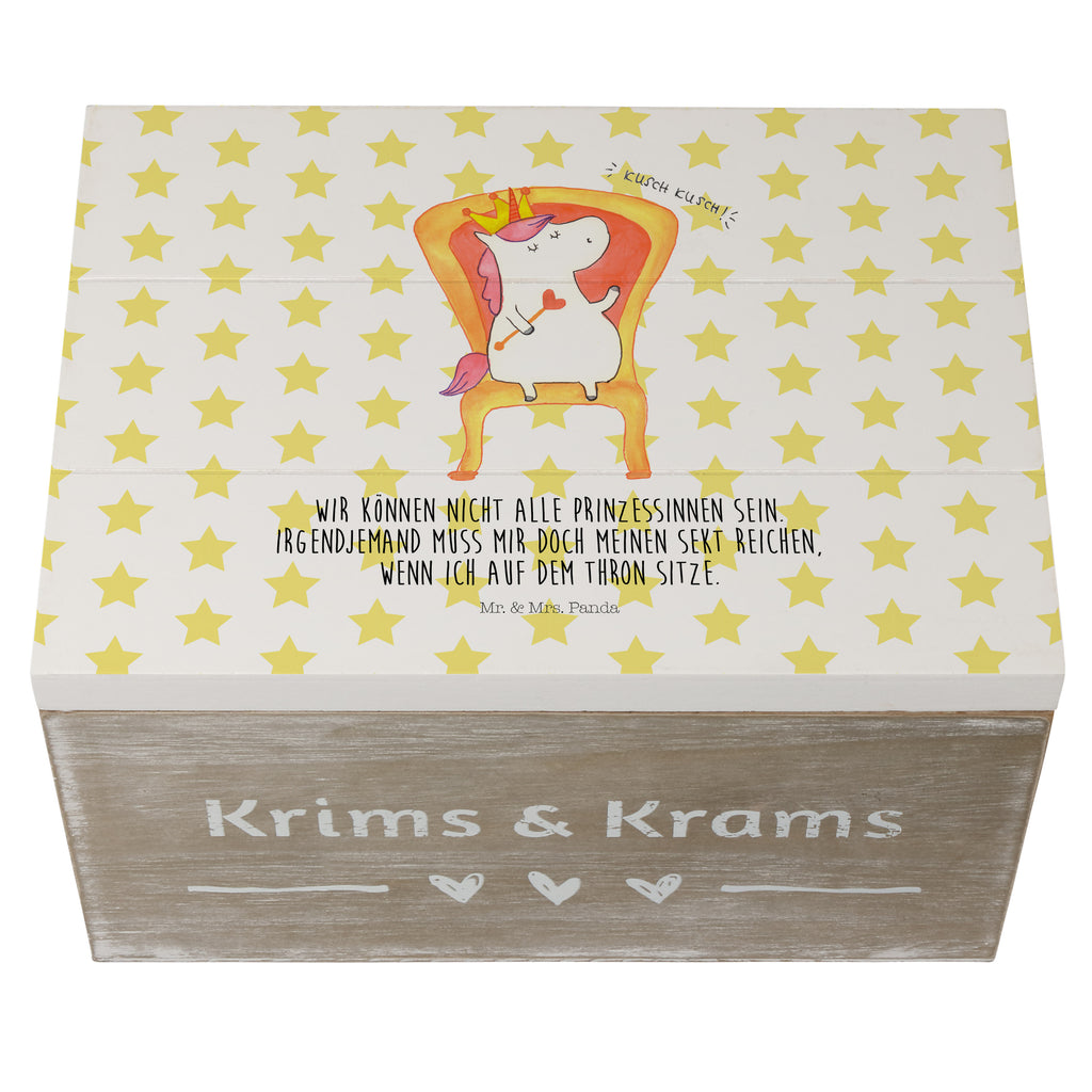 Holzkiste Einhorn König Holzkiste, Kiste, Schatzkiste, Truhe, Schatulle, XXL, Erinnerungsbox, Erinnerungskiste, Dekokiste, Aufbewahrungsbox, Einhorn, Einhörner, Einhorn Deko, Pegasus, Unicorn, König, Präsident, Bundeskanzler, Herrscher, Kaiser, Prinzessin, Krone