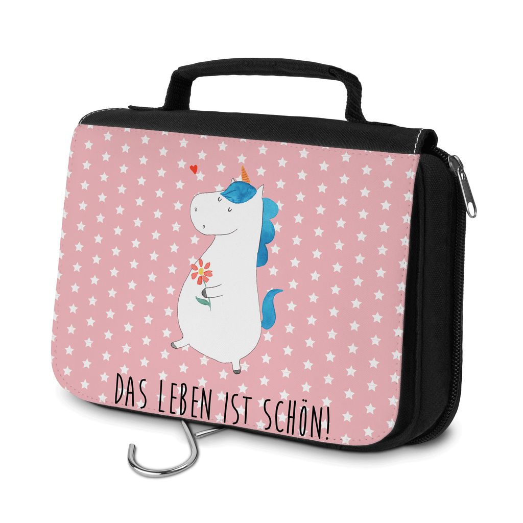 Kulturbeutel Einhorn Spaziergang Kulturbeutel, Zum Aufhängen, Waschtasche, Kosmetiktasche, Damen, Herren, Aufbewahrungstasche, Schminktasche, Kosmetikbeutel, Organizer, Kulturtasche, Schminkutensil, Einhorn, Einhörner, Einhorn Deko, Pegasus, Unicorn, Glitzer, Blumen, Spaziergang, Motivation, Gute Laune, Freude, Freundin, Mutter, Schwester