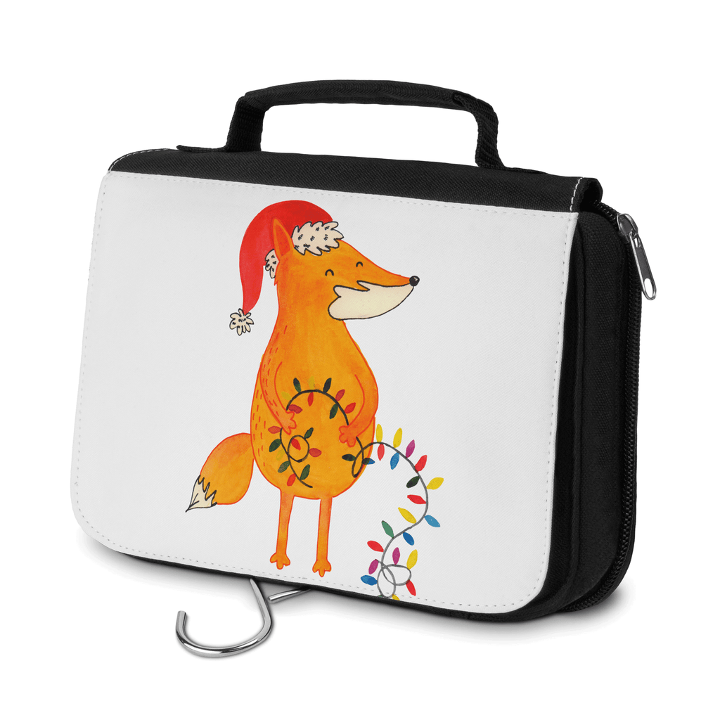 Kulturbeutel Fuchs Weihnachten Kulturbeutel, Zum Aufhängen, Waschtasche, Kosmetiktasche, Damen, Herren, Aufbewahrungstasche, Schminktasche, Kosmetikbeutel, Organizer, Kulturtasche, Schminkutensil, Winter, Weihnachten, Weihnachtsdeko, Nikolaus, Advent, Heiligabend, Wintermotiv, Fuchs, Füchse, Spruch schön, Geschenk Weihnachten, Weihnachtsmann, Weihnachtszeit
