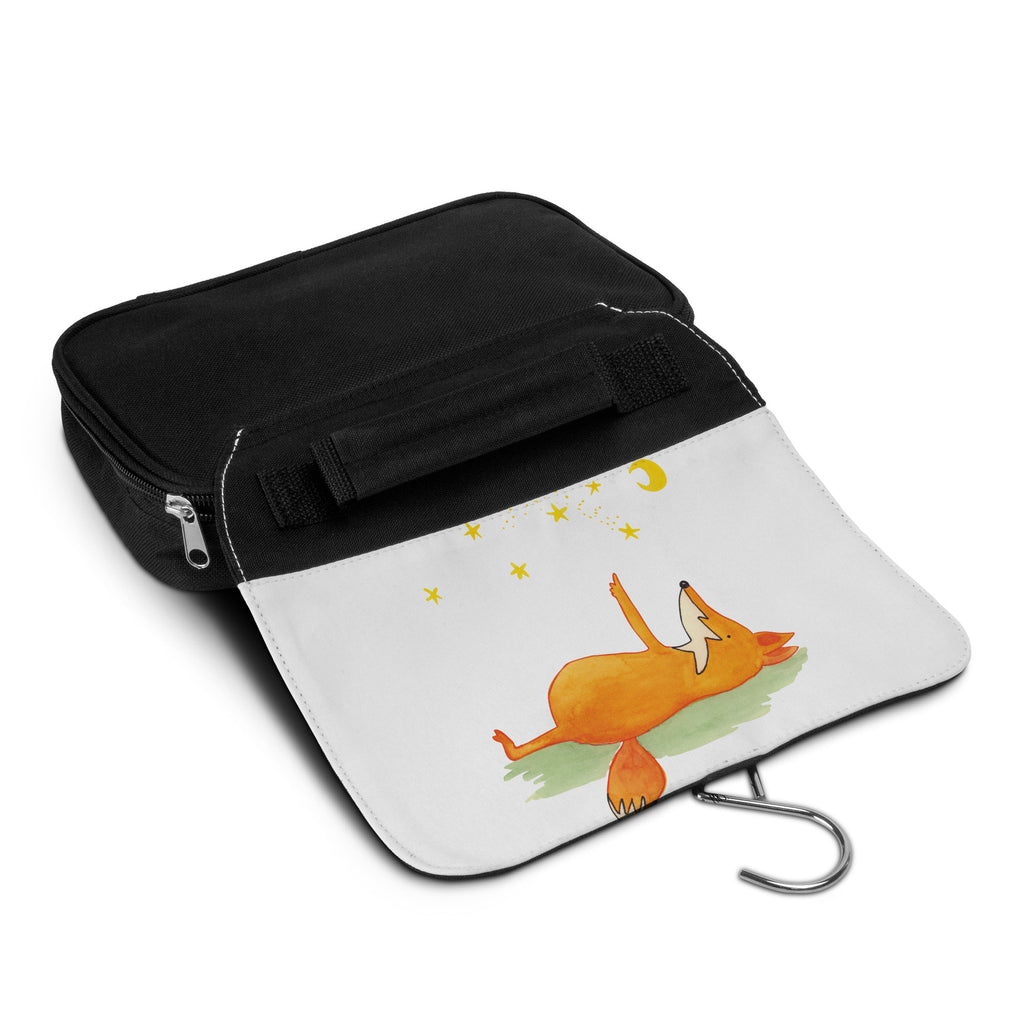 Kulturbeutel Fuchs Sterne Kulturbeutel, Zum Aufhängen, Waschtasche, Kosmetiktasche, Damen, Herren, Aufbewahrungstasche, Schminktasche, Kosmetikbeutel, Organizer, Kulturtasche, Schminkutensil, Fuchs, Füchse, tröstende Worte, Spruch positiv, Spruch schön, Romantik, Always Look on the Bright Side of Life