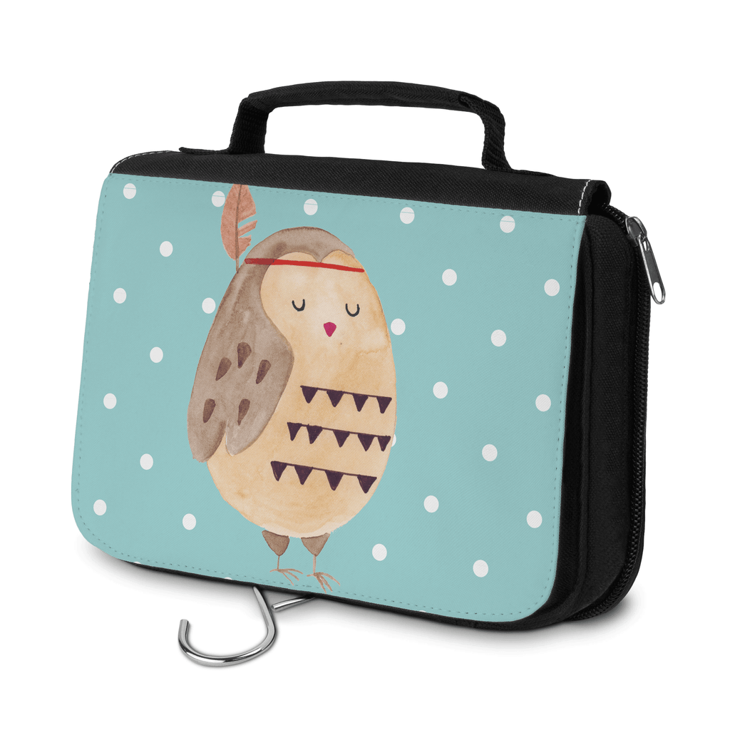 Kulturbeutel Eule Federschmuck Kulturbeutel, Zum Aufhängen, Waschtasche, Kosmetiktasche, Damen, Herren, Aufbewahrungstasche, Schminktasche, Kosmetikbeutel, Organizer, Kulturtasche, Schminkutensil, Eule, Eule Deko, Owl, Das Leben ist ein Abenteuer, Reisespruch, Federschmuck, Dekoration