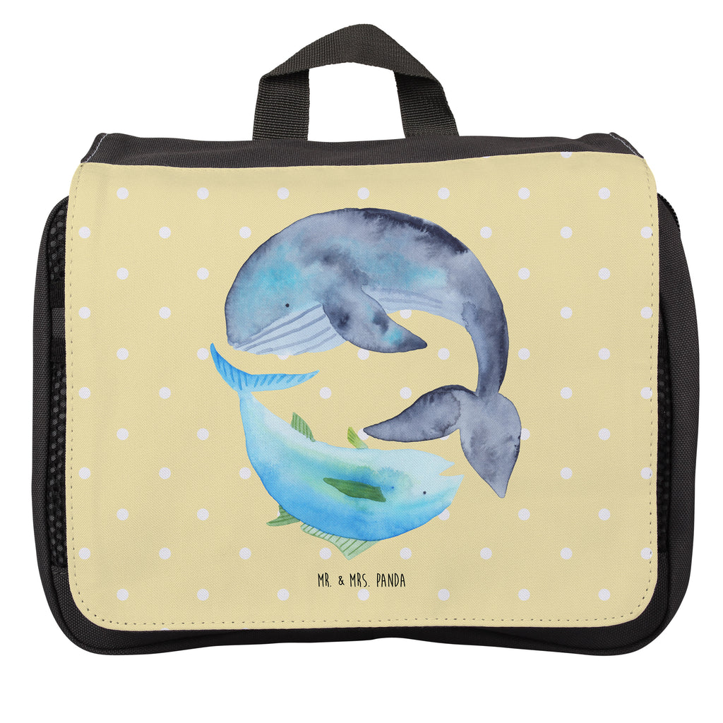 Kulturbeutel Walfisch & Thunfisch Kulturbeutel, Zum Aufhängen, Waschtasche, Kosmetiktasche, Damen, Herren, Aufbewahrungstasche, Schminktasche, Kosmetikbeutel, Organizer, Kulturtasche, Schminkutensil, Tiermotive, Gute Laune, lustige Sprüche, Tiere, Wal, Wahl, Tunfisch, Wortwitz lustig, Spruch lustig, Flachwitz, Witz, Spruch des Tages, Flachwitz Geschenk
