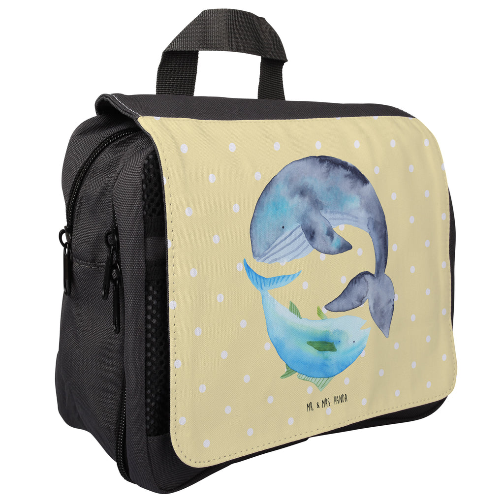 Kulturbeutel Walfisch & Thunfisch Kulturbeutel, Zum Aufhängen, Waschtasche, Kosmetiktasche, Damen, Herren, Aufbewahrungstasche, Schminktasche, Kosmetikbeutel, Organizer, Kulturtasche, Schminkutensil, Tiermotive, Gute Laune, lustige Sprüche, Tiere, Wal, Wahl, Tunfisch, Wortwitz lustig, Spruch lustig, Flachwitz, Witz, Spruch des Tages, Flachwitz Geschenk