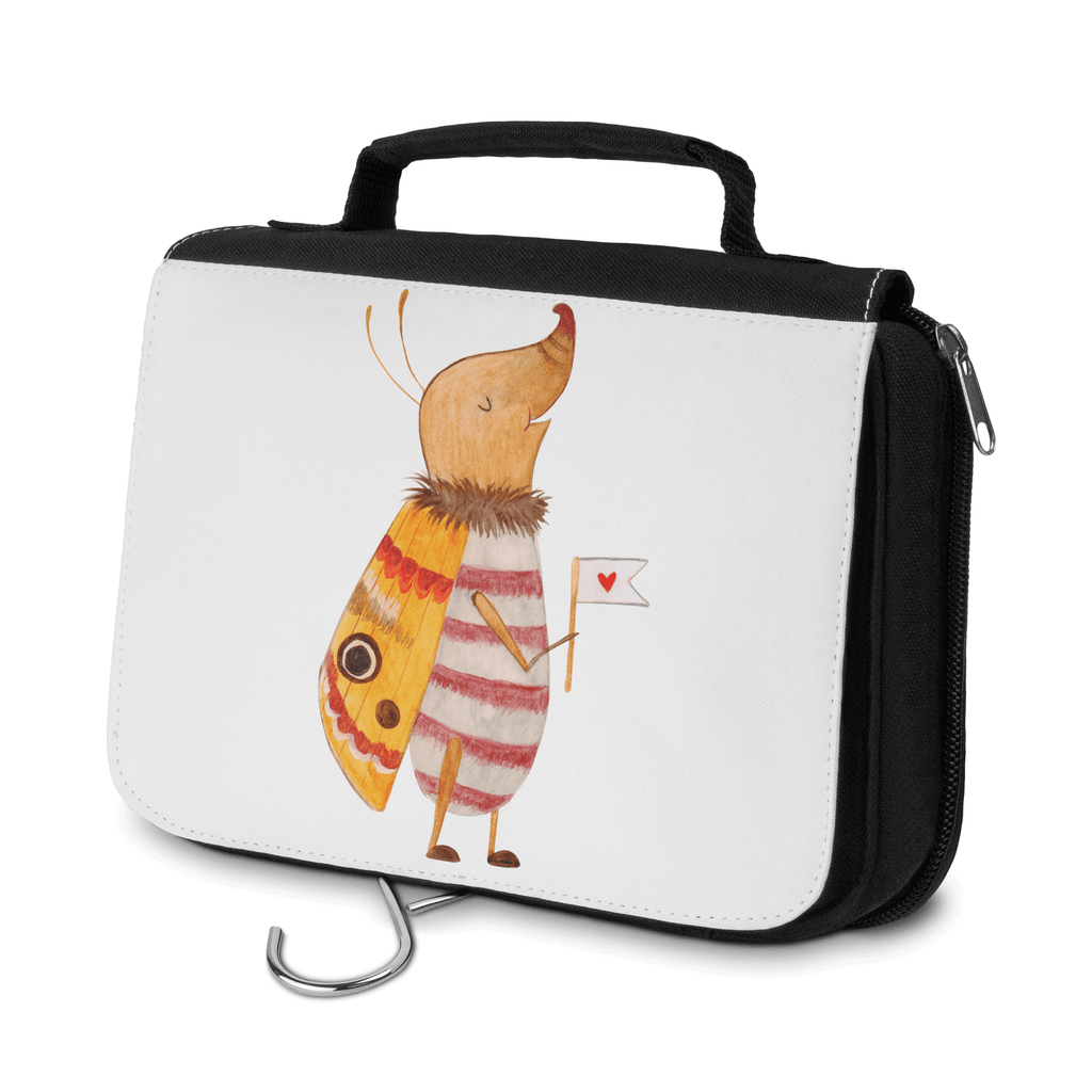 Kulturbeutel Nachtfalter mit Fähnchen Kulturbeutel, Zum Aufhängen, Waschtasche, Kosmetiktasche, Damen, Herren, Aufbewahrungstasche, Schminktasche, Kosmetikbeutel, Organizer, Kulturtasche, Schminkutensil, Tiermotive, Gute Laune, lustige Sprüche, Tiere, Nachtfalter, Käfer, Spruch lustig, Spruch witzig, süß, niedlich, Küche Deko, Was kostet die Welt