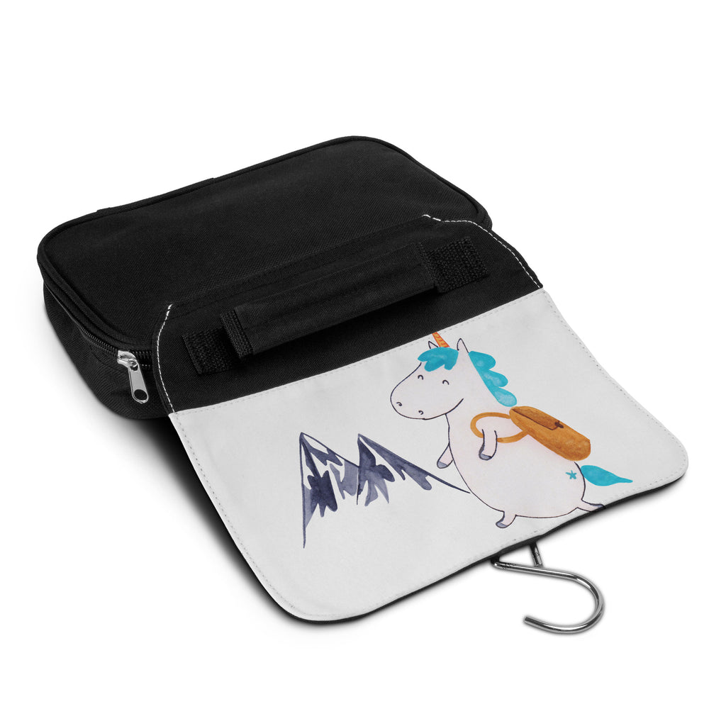 Kulturbeutel Einhorn Bergsteiger Kulturbeutel, Zum Aufhängen, Waschtasche, Kosmetiktasche, Damen, Herren, Aufbewahrungstasche, Schminktasche, Kosmetikbeutel, Organizer, Kulturtasche, Schminkutensil, Einhorn, Einhörner, Einhorn Deko, Pegasus, Unicorn, Bergsteiger, Abenteuer, Berge, Abenteurer, Weltenbummler, Weltreise, Reisen, Urlaub, Entdecker
