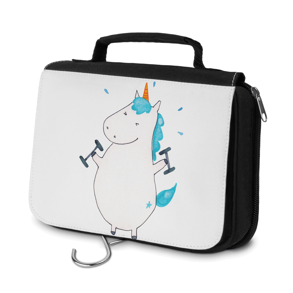 Kulturbeutel Einhorn Fitness Kulturbeutel, Zum Aufhängen, Waschtasche, Kosmetiktasche, Damen, Herren, Aufbewahrungstasche, Schminktasche, Kosmetikbeutel, Organizer, Kulturtasche, Schminkutensil, Einhorn, Einhörner, Einhorn Deko, Pegasus, Unicorn, Gym, Fitness, Fitnessstudio, Diät, Abnehmen, Sport, Pumpen, Geräte, Sixpack