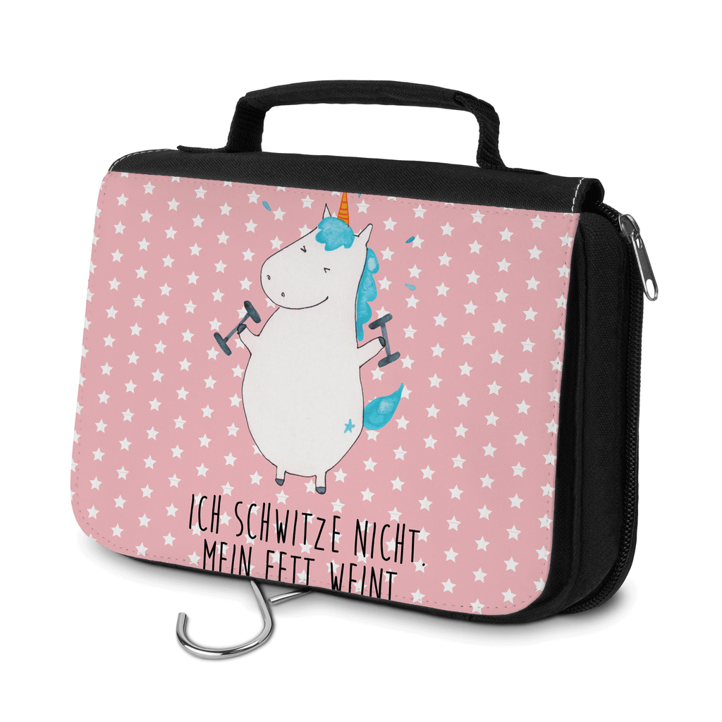 Kulturbeutel Einhorn Fitness Kulturbeutel, Zum Aufhängen, Waschtasche, Kosmetiktasche, Damen, Herren, Aufbewahrungstasche, Schminktasche, Kosmetikbeutel, Organizer, Kulturtasche, Schminkutensil, Einhorn, Einhörner, Einhorn Deko, Pegasus, Unicorn, Gym, Fitness, Fitnessstudio, Diät, Abnehmen, Sport, Pumpen, Geräte, Sixpack