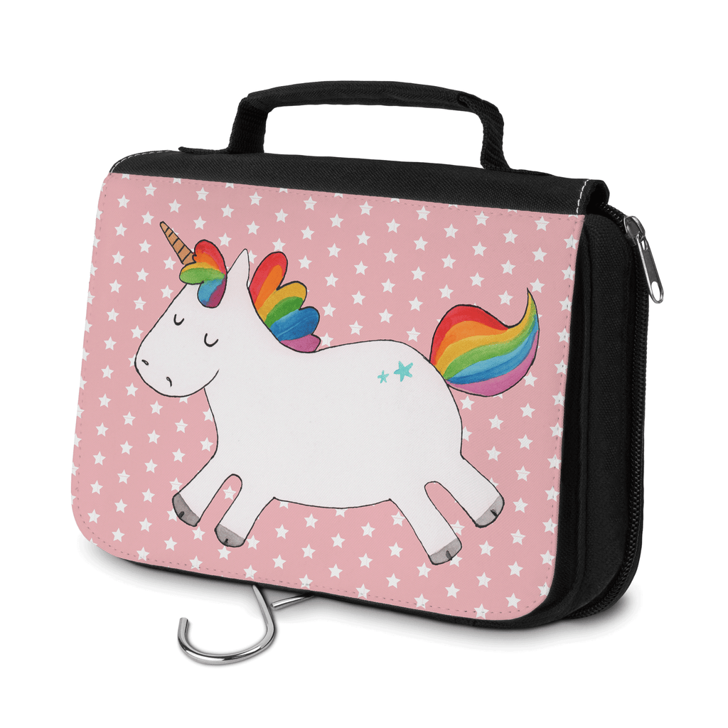 Kulturbeutel Einhorn Happy Kulturbeutel, Zum Aufhängen, Waschtasche, Kosmetiktasche, Damen, Herren, Aufbewahrungstasche, Schminktasche, Kosmetikbeutel, Organizer, Kulturtasche, Schminkutensil, Einhorn, Einhörner, Einhorn Deko, Pegasus, Unicorn, glücklich, fröhlich, Spaß, Freude, Lebensfreude, witzig, spannend, Lächeln, Lachen