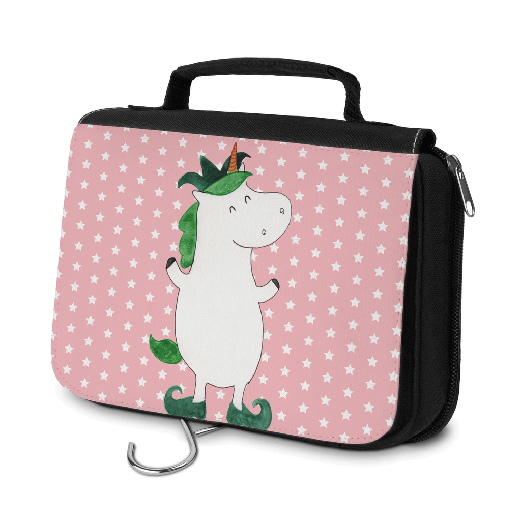 Kulturbeutel Einhorn Joker Kulturbeutel, Zum Aufhängen, Waschtasche, Kosmetiktasche, Damen, Herren, Aufbewahrungstasche, Schminktasche, Kosmetikbeutel, Organizer, Kulturtasche, Schminkutensil, Einhorn, Einhörner, Einhorn Deko, Pegasus, Unicorn, Hofnarr, Kasper, Gaukler, Mittelalter