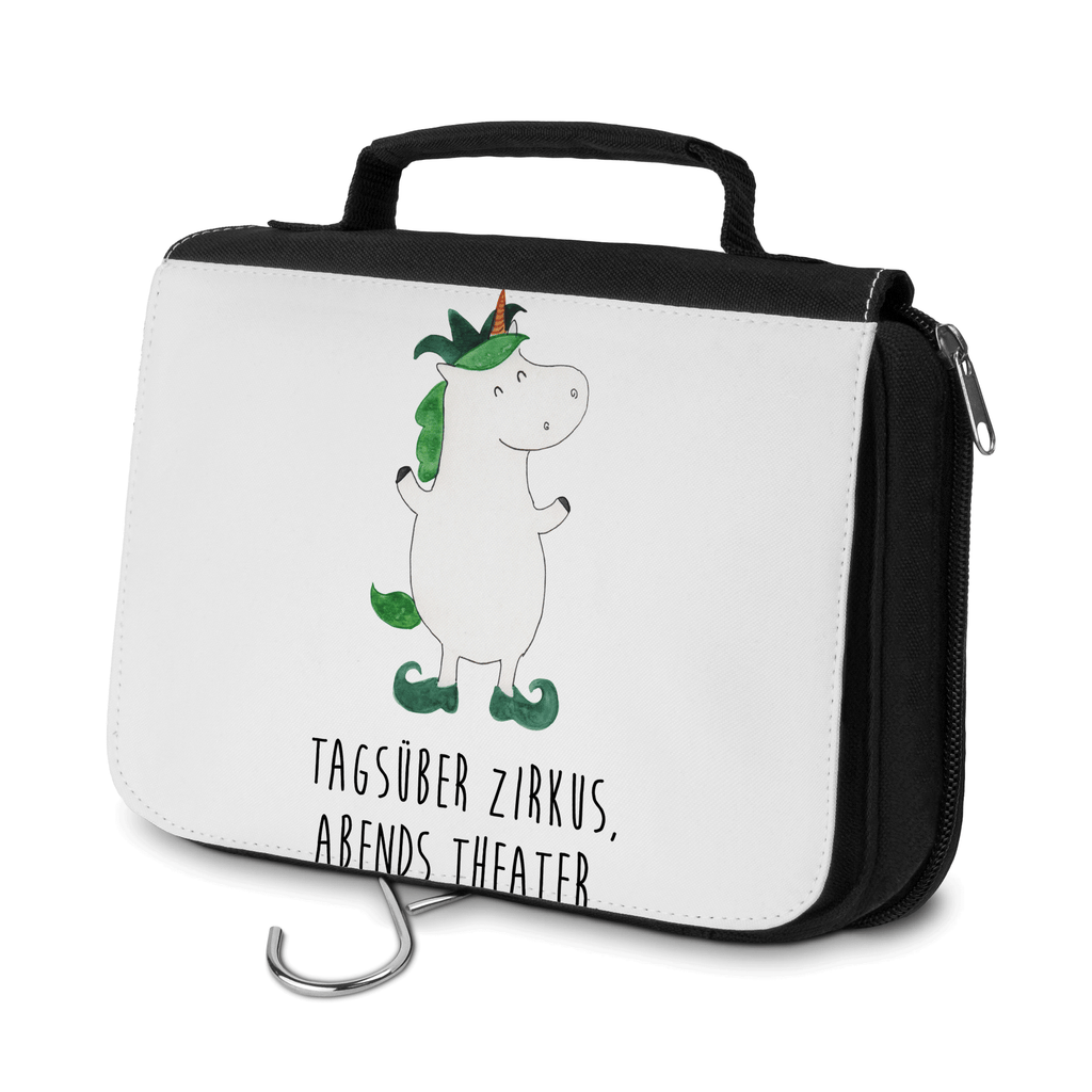 Kulturbeutel Einhorn Joker Kulturbeutel, Zum Aufhängen, Waschtasche, Kosmetiktasche, Damen, Herren, Aufbewahrungstasche, Schminktasche, Kosmetikbeutel, Organizer, Kulturtasche, Schminkutensil, Einhorn, Einhörner, Einhorn Deko, Pegasus, Unicorn, Hofnarr, Kasper, Gaukler, Mittelalter