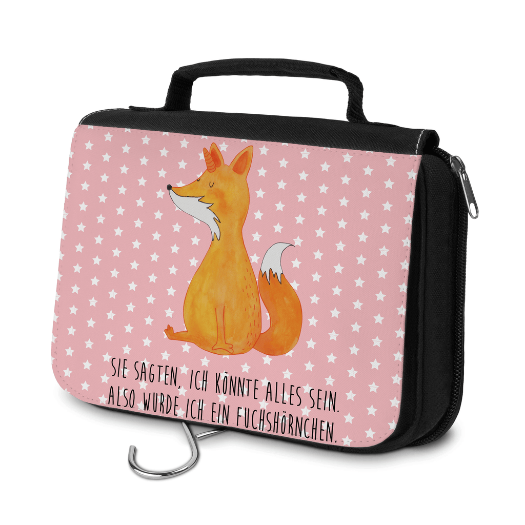 Kulturbeutel Fuchshörnchen Kulturbeutel, Zum Aufhängen, Waschtasche, Kosmetiktasche, Damen, Herren, Aufbewahrungstasche, Schminktasche, Kosmetikbeutel, Organizer, Kulturtasche, Schminkutensil, Einhorn, Einhörner, Einhorn Deko, Pegasus, Unicorn, Fuchs, Unicorns, Fuchshörnchen, Fuchshorn, Foxycorn, Füchse
