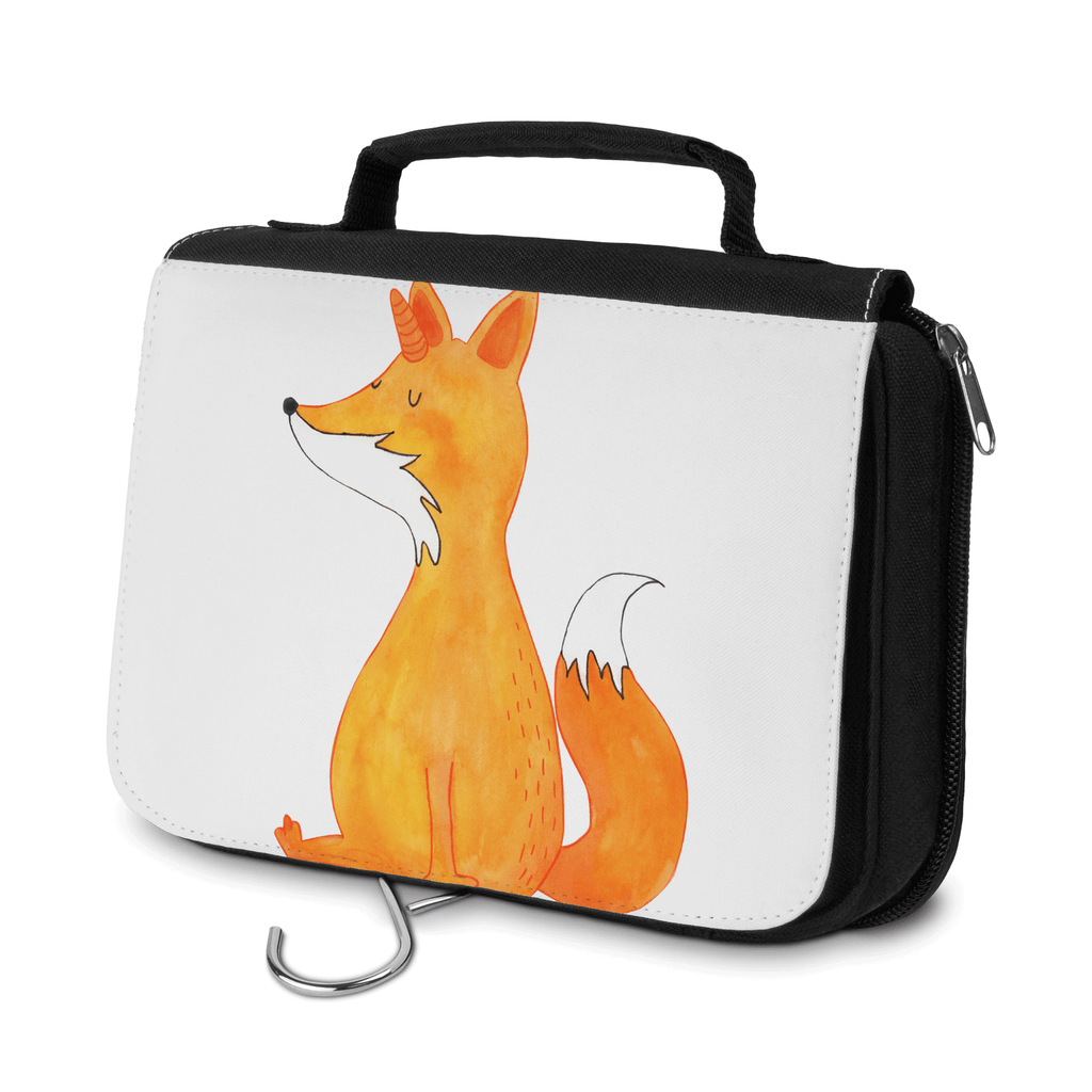 Kulturbeutel Fuchshörnchen Wunsch Kulturbeutel, Zum Aufhängen, Waschtasche, Kosmetiktasche, Damen, Herren, Aufbewahrungstasche, Schminktasche, Kosmetikbeutel, Organizer, Kulturtasche, Schminkutensil, Einhorn, Einhörner, Einhorn Deko, Pegasus, Unicorn, Fuchs, Unicorns, Fuchshörnchen, Fuchshorn, Foxycorn, Füchse