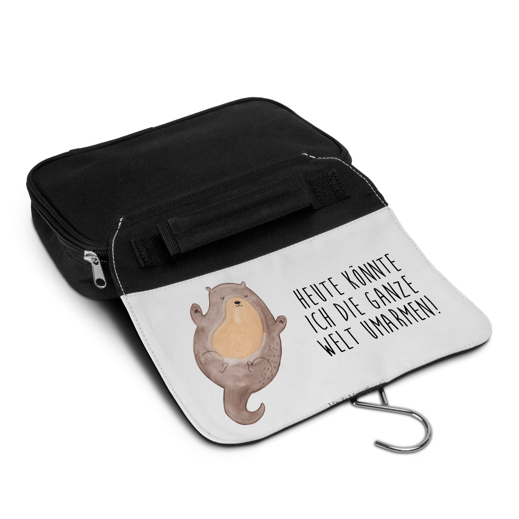 Kulturbeutel Otter Umarmen Kulturbeutel, Zum Aufhängen, Waschtasche, Kosmetiktasche, Damen, Herren, Aufbewahrungstasche, Schminktasche, Kosmetikbeutel, Organizer, Kulturtasche, Schminkutensil, Otter, Fischotter, Seeotter, Otter Seeotter See Otter