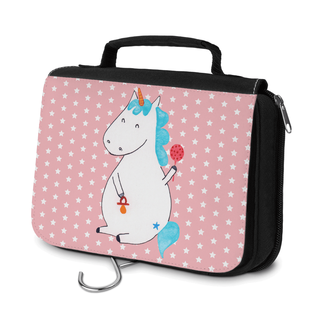 Kulturbeutel Einhorn Baby Kulturbeutel, Zum Aufhängen, Waschtasche, Kosmetiktasche, Damen, Herren, Aufbewahrungstasche, Schminktasche, Kosmetikbeutel, Organizer, Kulturtasche, Schminkutensil, Einhorn, Einhörner, Einhorn Deko, Pegasus, Unicorn, Mutter, Geburt, Geburtstag, erstes Kind, Baby, Babyglück, Nachwuchs, Eltern, Party, Kind, Schnuller
