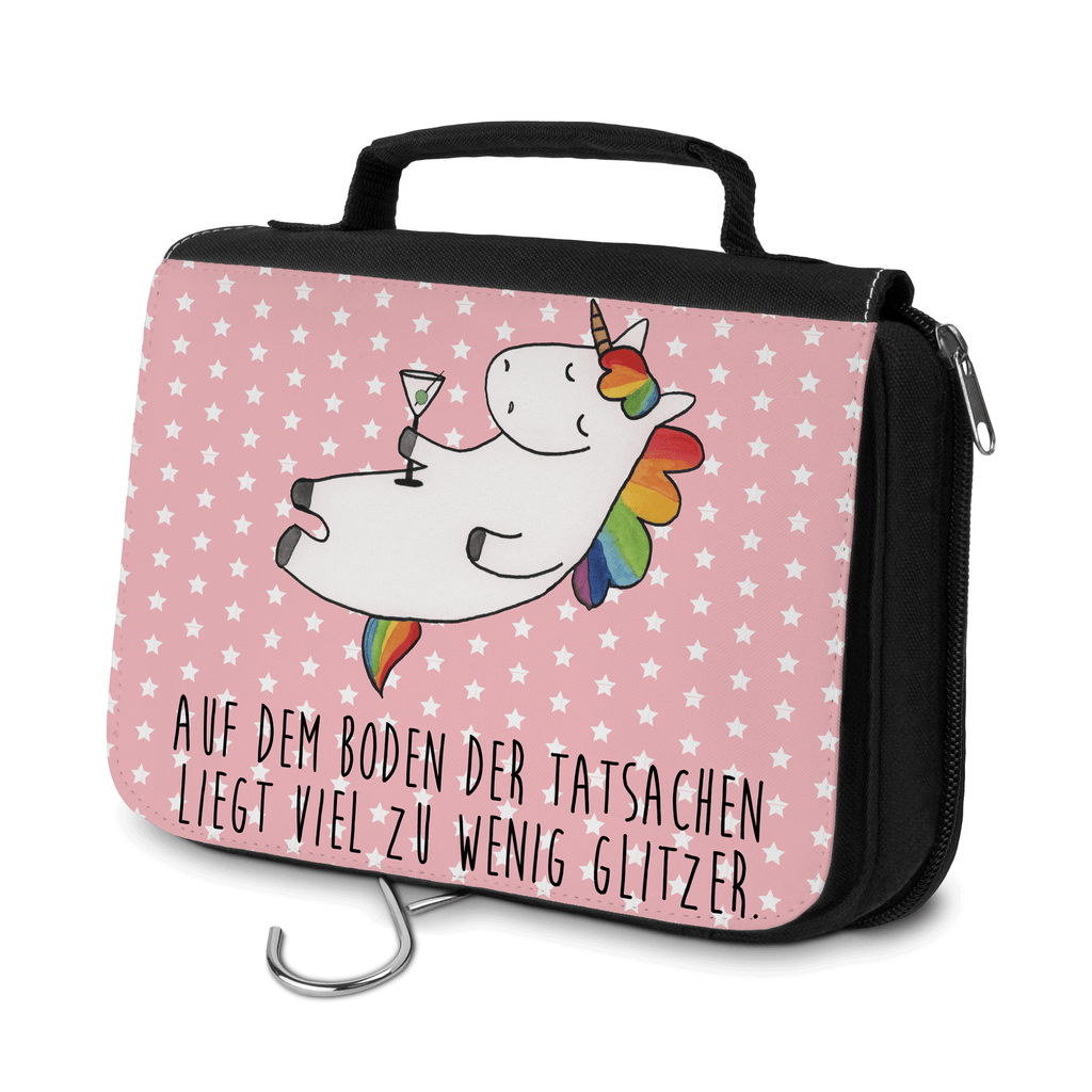 Kulturbeutel Einhorn Cocktail Kulturbeutel, Zum Aufhängen, Waschtasche, Kosmetiktasche, Damen, Herren, Aufbewahrungstasche, Schminktasche, Kosmetikbeutel, Organizer, Kulturtasche, Schminkutensil, Einhorn, Einhörner, Einhorn Deko, Pegasus, Unicorn, Party, Spaß, Feiern, Caipirinha, Rum, Cuba Libre, Sekt, Freundin, Geburtstag, lustig, witzig, Spruch, Glitzer