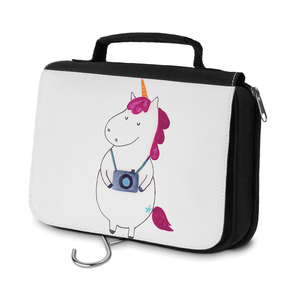 Kulturbeutel Einhorn Fotograf Kulturbeutel, Zum Aufhängen, Waschtasche, Kosmetiktasche, Damen, Herren, Aufbewahrungstasche, Schminktasche, Kosmetikbeutel, Organizer, Kulturtasche, Schminkutensil, Einhorn, Einhörner, Einhorn Deko, Pegasus, Unicorn, Fotograf, Fotografie, Kamera, Reisen, Weltreise, Weltenbummler, Urlaub, Tourist, Kurztrip, Reise, Städtereise
