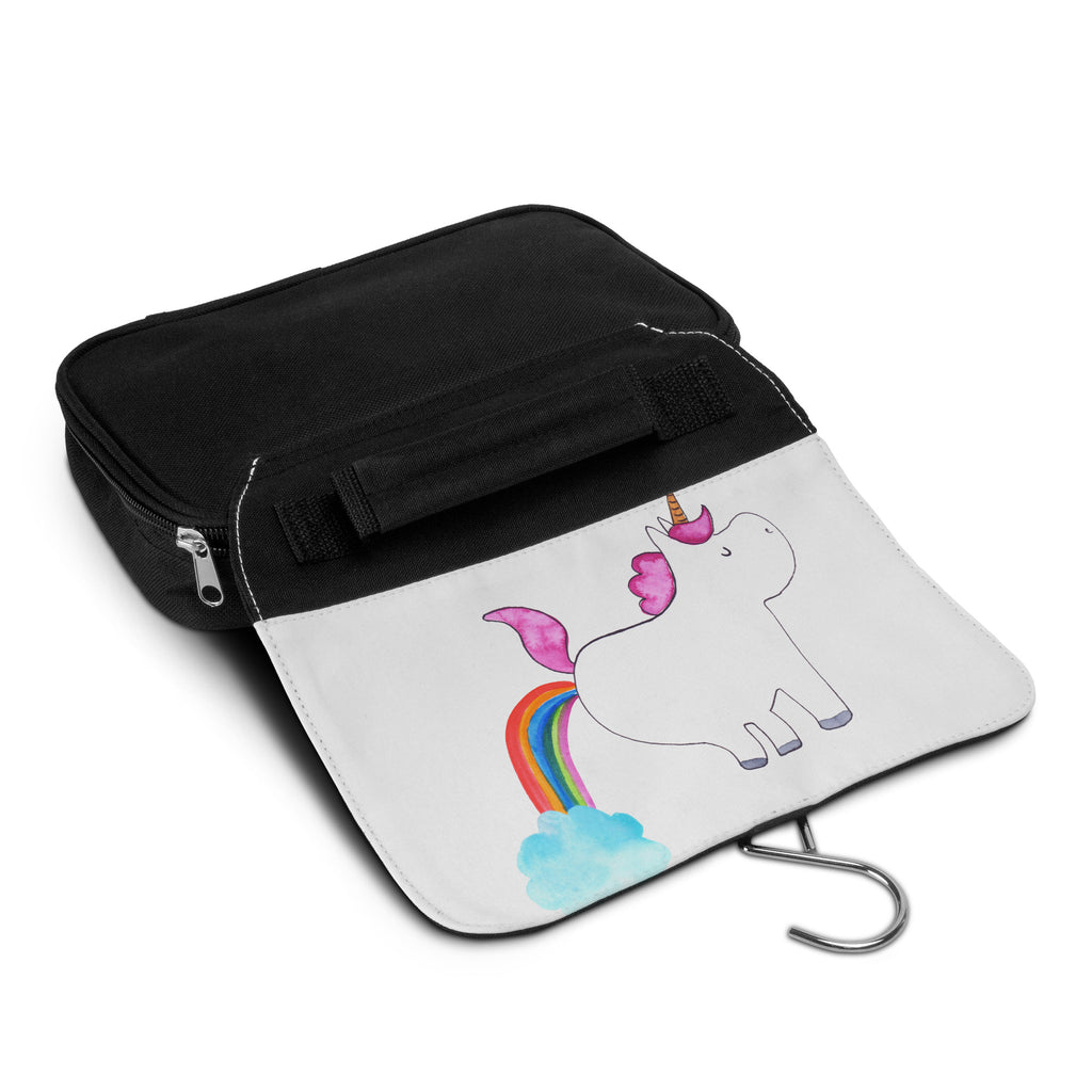 Kulturbeutel Einhorn Pupsend Kulturbeutel, Zum Aufhängen, Waschtasche, Kosmetiktasche, Damen, Herren, Aufbewahrungstasche, Schminktasche, Kosmetikbeutel, Organizer, Kulturtasche, Schminkutensil, Einhorn, Einhörner, Einhorn Deko, Pegasus, Unicorn, Pups, Regenbogen, Glitzer, Einhornpower, Erwachsenwerden, Spaß, lustig, Freundin