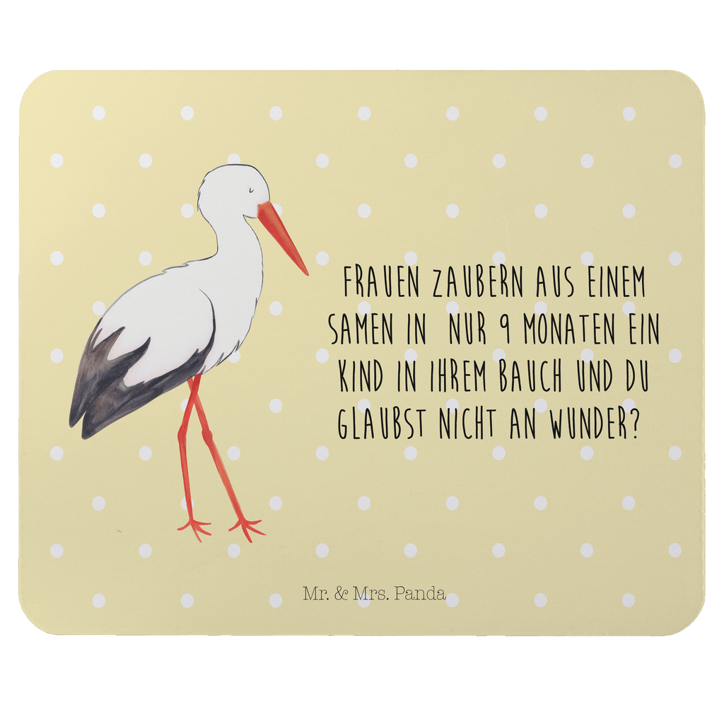 Mauspad Storch Mousepad, Computer zubehör, Büroausstattung, PC Zubehör, Arbeitszimmer, Mauspad, Einzigartiges Mauspad, Designer Mauspad, Tiermotive, Gute Laune, lustige Sprüche, Tiere, Storch, Störche, Schwangerschaft, Geburt, Mutter, Mütter, Mutter werden, Schwanger, Babybauch, Baby