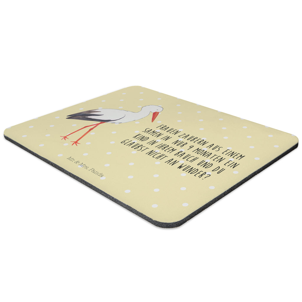 Mauspad Storch Mousepad, Computer zubehör, Büroausstattung, PC Zubehör, Arbeitszimmer, Mauspad, Einzigartiges Mauspad, Designer Mauspad, Tiermotive, Gute Laune, lustige Sprüche, Tiere, Storch, Störche, Schwangerschaft, Geburt, Mutter, Mütter, Mutter werden, Schwanger, Babybauch, Baby