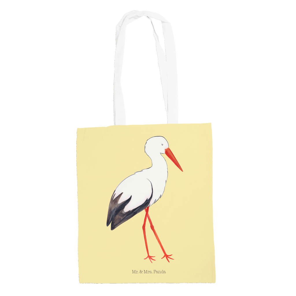 Tragetasche Storch Beuteltasche, Beutel, Einkaufstasche, Jutebeutel, Stoffbeutel, Tiermotive, Gute Laune, lustige Sprüche, Tiere, Storch, Störche, Schwangerschaft, Geburt, Mutter, Mütter, Mutter werden, Schwanger, Babybauch, Baby