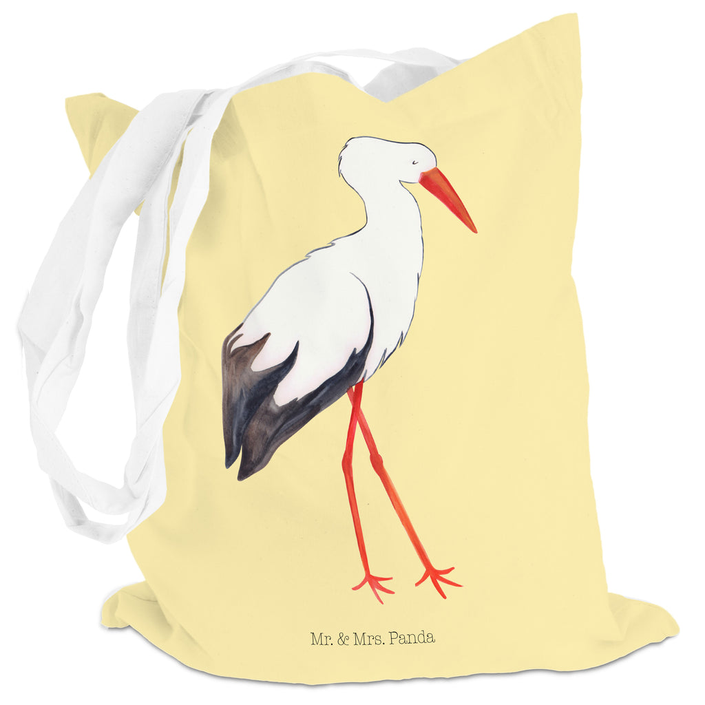 Tragetasche Storch Beuteltasche, Beutel, Einkaufstasche, Jutebeutel, Stoffbeutel, Tiermotive, Gute Laune, lustige Sprüche, Tiere, Storch, Störche, Schwangerschaft, Geburt, Mutter, Mütter, Mutter werden, Schwanger, Babybauch, Baby