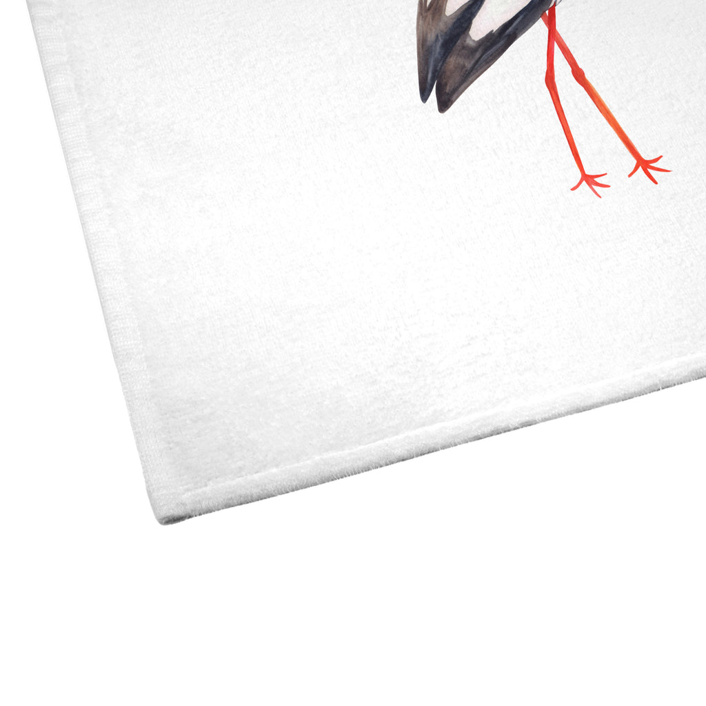 50 x 100 Handtuch Storch Handtuch, Badehandtuch, Badezimmer, Handtücher, groß, Kinder, Baby, Tiermotive, Gute Laune, lustige Sprüche, Tiere, Storch, Störche, Schwangerschaft, Geburt, Mutter, Mütter, Mutter werden, Schwanger, Babybauch
