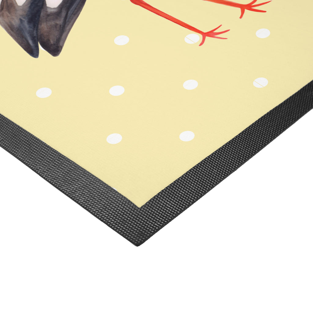 Fußmatte Storch Storch, Störche, Schwangerschaft, Geburt, Mutter, Mütter, Mutter werden, Schwanger, Babybauch, Baby	 Türvorleger, Schmutzmatte, Fußabtreter, Matte, Schmutzfänger, Fußabstreifer, Schmutzfangmatte, Türmatte, Motivfußmatte,  Haustürmatte, Vorleger  süße Tiermotive, gute Laune, lustige Sprüche, Tiere