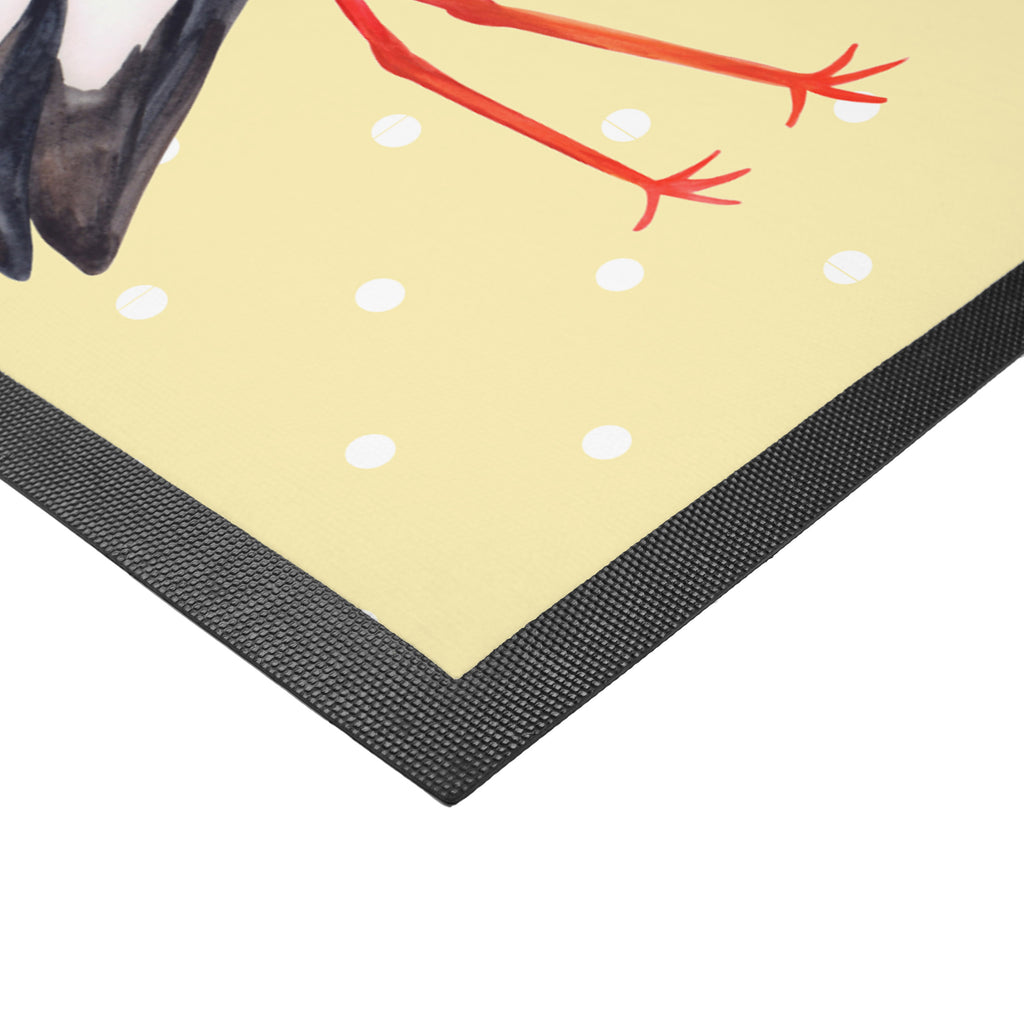 Fußmatte Storch Storch, Störche, Schwangerschaft, Geburt, Mutter, Mütter, Mutter werden, Schwanger, Babybauch, Baby	 Türvorleger, Schmutzmatte, Fußabtreter, Matte, Schmutzfänger, Fußabstreifer, Schmutzfangmatte, Türmatte, Motivfußmatte,  Haustürmatte, Vorleger  süße Tiermotive, gute Laune, lustige Sprüche, Tiere