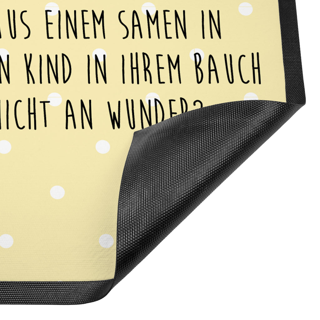 Fußmatte Storch Storch, Störche, Schwangerschaft, Geburt, Mutter, Mütter, Mutter werden, Schwanger, Babybauch, Baby	 Türvorleger, Schmutzmatte, Fußabtreter, Matte, Schmutzfänger, Fußabstreifer, Schmutzfangmatte, Türmatte, Motivfußmatte,  Haustürmatte, Vorleger  süße Tiermotive, gute Laune, lustige Sprüche, Tiere