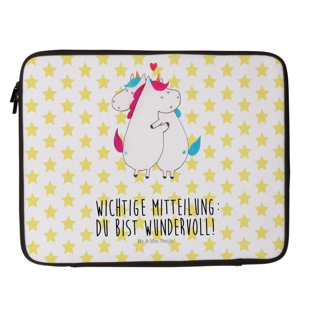 33 x 42 Notebook Tasche Einhorn Mitteilung Notebook Tasche, Laptop, Computertasche, Tasche, Schutzhülle, Einhorn, Einhörner, Einhorn Deko, Pegasus, Unicorn, Valentinstag, Valentine, Liebe, Geschenk, Partner, Ehe, lustig, witzig, Spruch