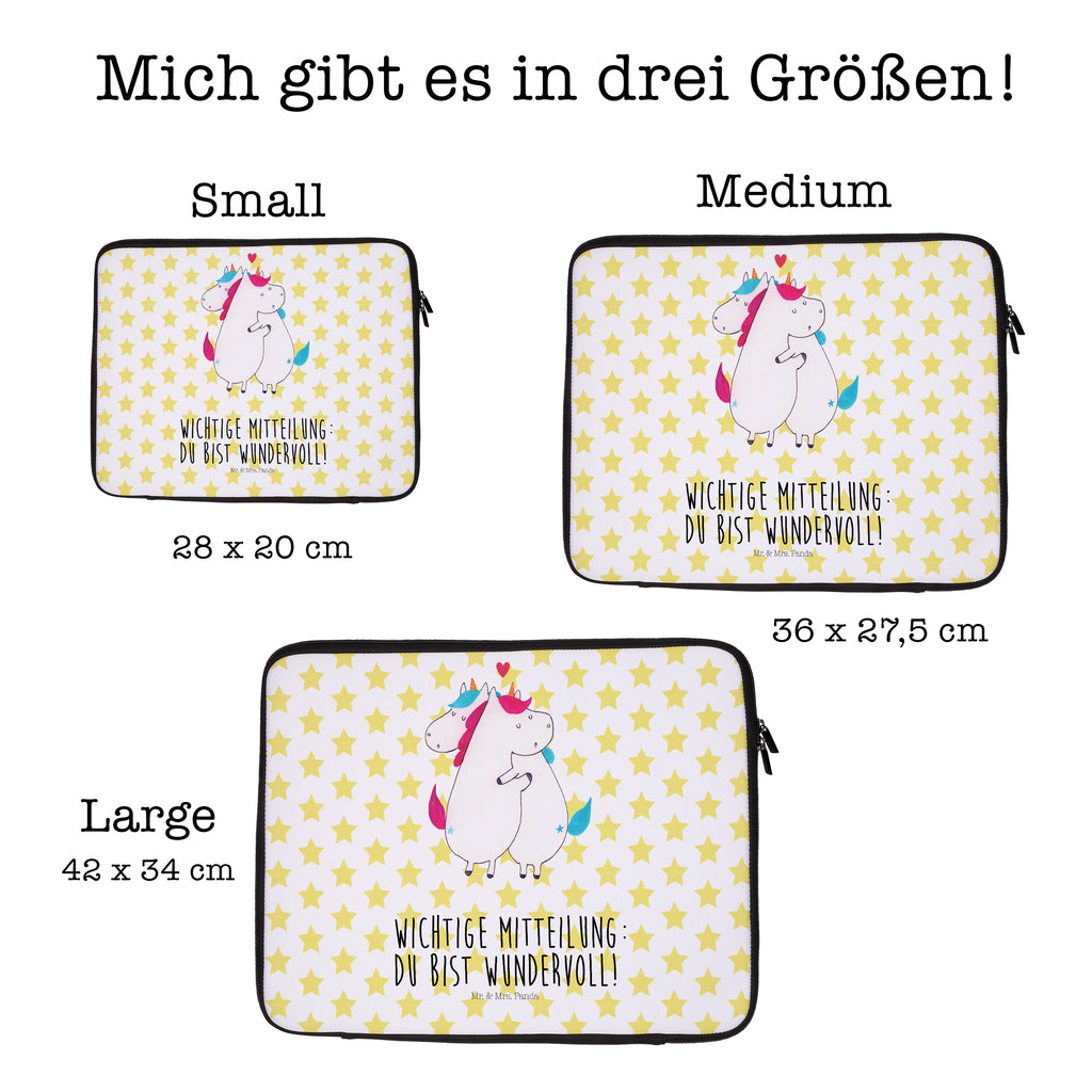 33 x 42 Notebook Tasche Einhorn Mitteilung Notebook Tasche, Laptop, Computertasche, Tasche, Schutzhülle, Einhorn, Einhörner, Einhorn Deko, Pegasus, Unicorn, Valentinstag, Valentine, Liebe, Geschenk, Partner, Ehe, lustig, witzig, Spruch