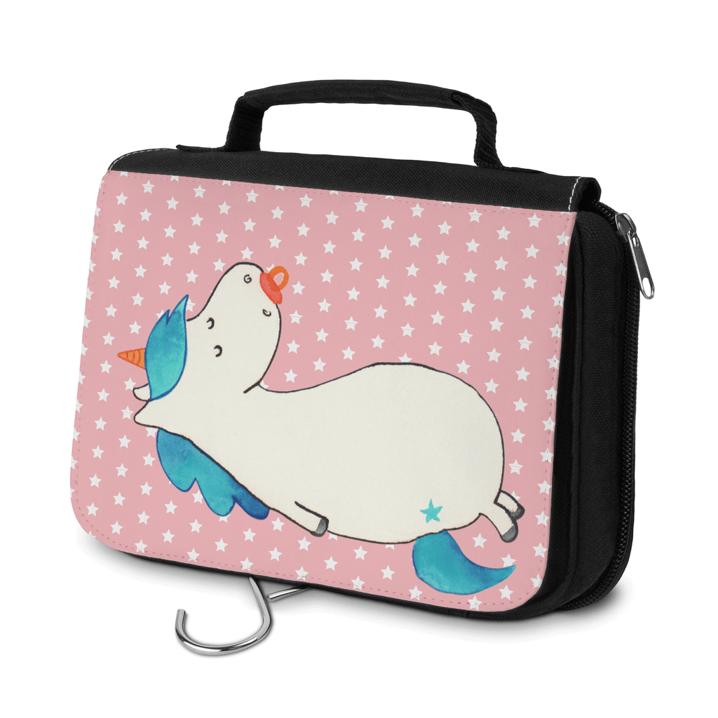 Kulturbeutel Einhorn Schnullie Kulturbeutel, Zum Aufhängen, Waschtasche, Kosmetiktasche, Damen, Herren, Aufbewahrungstasche, Schminktasche, Kosmetikbeutel, Organizer, Kulturtasche, Schminkutensil, Einhorn, Einhörner, Einhorn Deko, Pegasus, Unicorn, Baby, Kleinkind, Geburt, Geburtstag, Säugling, Schnuller, Geschenk Geburt, Mutter, Mama