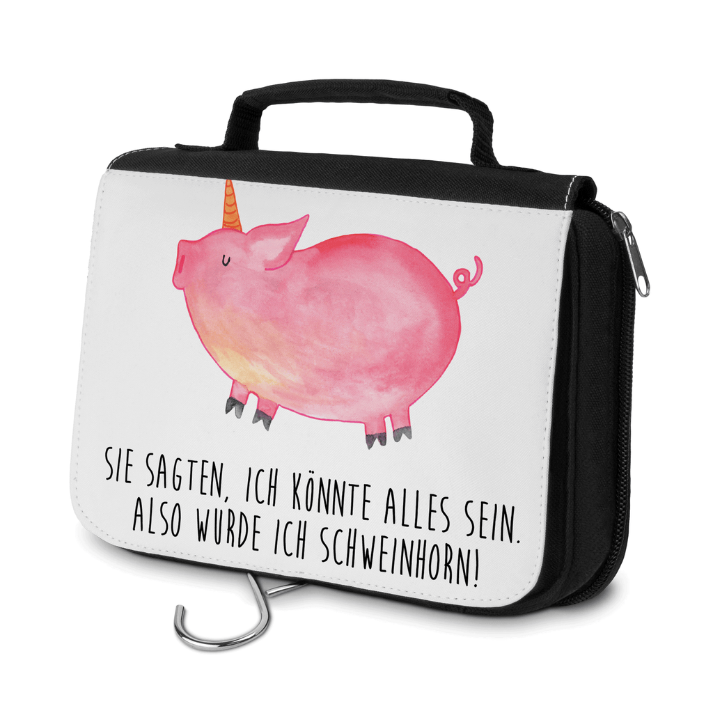 Kulturbeutel Einhorn Schweinhorn Kulturbeutel, Zum Aufhängen, Waschtasche, Kosmetiktasche, Damen, Herren, Aufbewahrungstasche, Schminktasche, Kosmetikbeutel, Organizer, Kulturtasche, Schminkutensil, Einhorn, Einhörner, Einhorn Deko, Pegasus, Unicorn, Party, Spaß, Schwein, Schweinhorn, Bauer, witzig. lustig, Spruch, geschenk, Pig, Piggy, funny, english, englisch