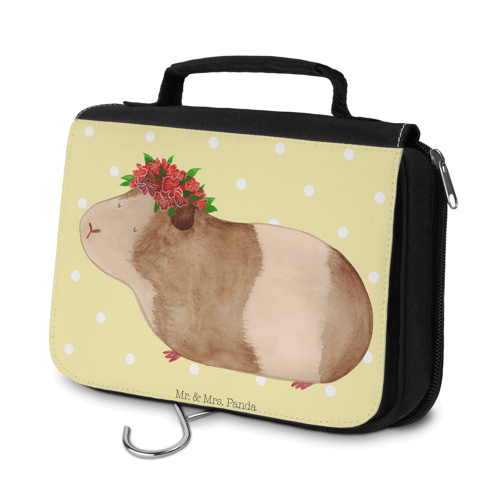 Kulturbeutel Meerschweinchen weise Kulturbeutel, Zum Aufhängen, Waschtasche, Kosmetiktasche, Damen, Herren, Aufbewahrungstasche, Schminktasche, Kosmetikbeutel, Organizer, Kulturtasche, Schminkutensil, Tiermotive, Gute Laune, lustige Sprüche, Tiere, Meerschweinchen, Meerie, Meeries, Wunder, Blumenkind, Realität, Spruch, Weisheit, Motivation, Wunderland