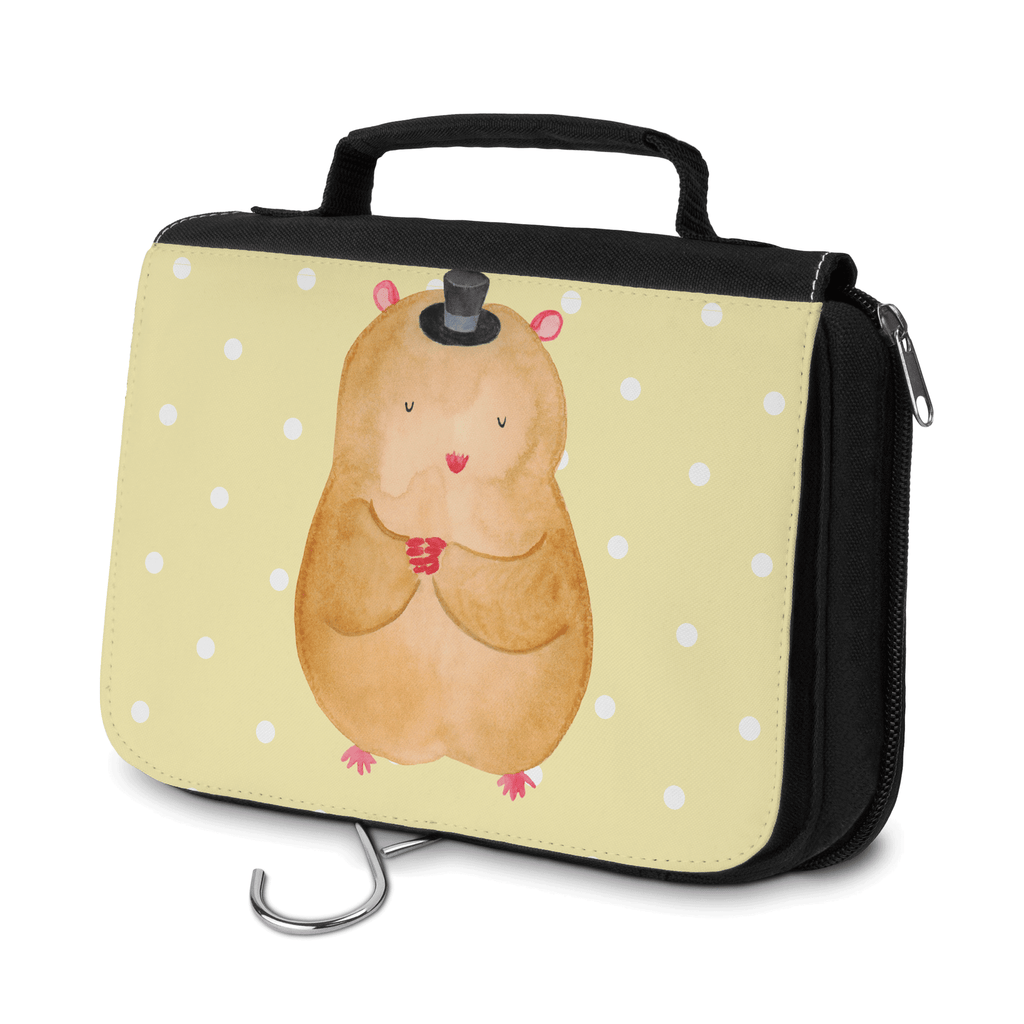 Kulturbeutel Hamster mit Hut Kulturbeutel, Zum Aufhängen, Waschtasche, Kosmetiktasche, Damen, Herren, Aufbewahrungstasche, Schminktasche, Kosmetikbeutel, Organizer, Kulturtasche, Schminkutensil, Tiermotive, Gute Laune, lustige Sprüche, Tiere, Hamster, Hut, Magier, Zylinder, Zwerghamster, Zauberer, Houdini