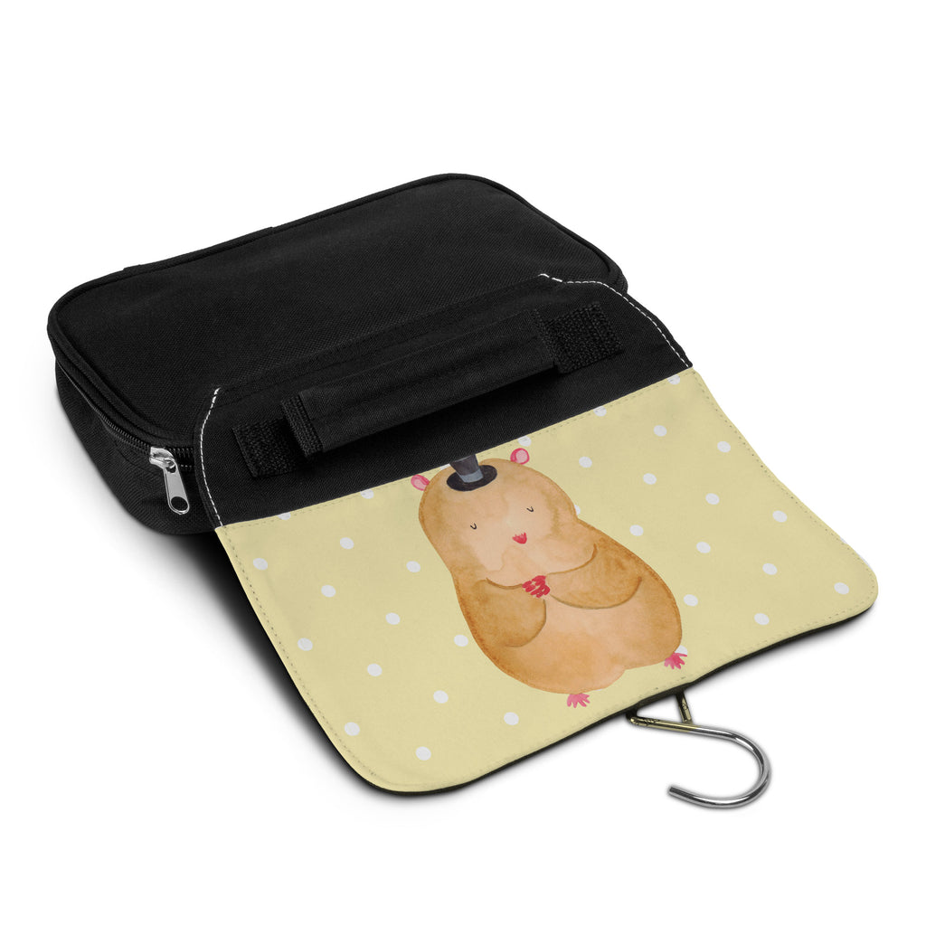 Kulturbeutel Hamster mit Hut Kulturbeutel, Zum Aufhängen, Waschtasche, Kosmetiktasche, Damen, Herren, Aufbewahrungstasche, Schminktasche, Kosmetikbeutel, Organizer, Kulturtasche, Schminkutensil, Tiermotive, Gute Laune, lustige Sprüche, Tiere, Hamster, Hut, Magier, Zylinder, Zwerghamster, Zauberer, Houdini
