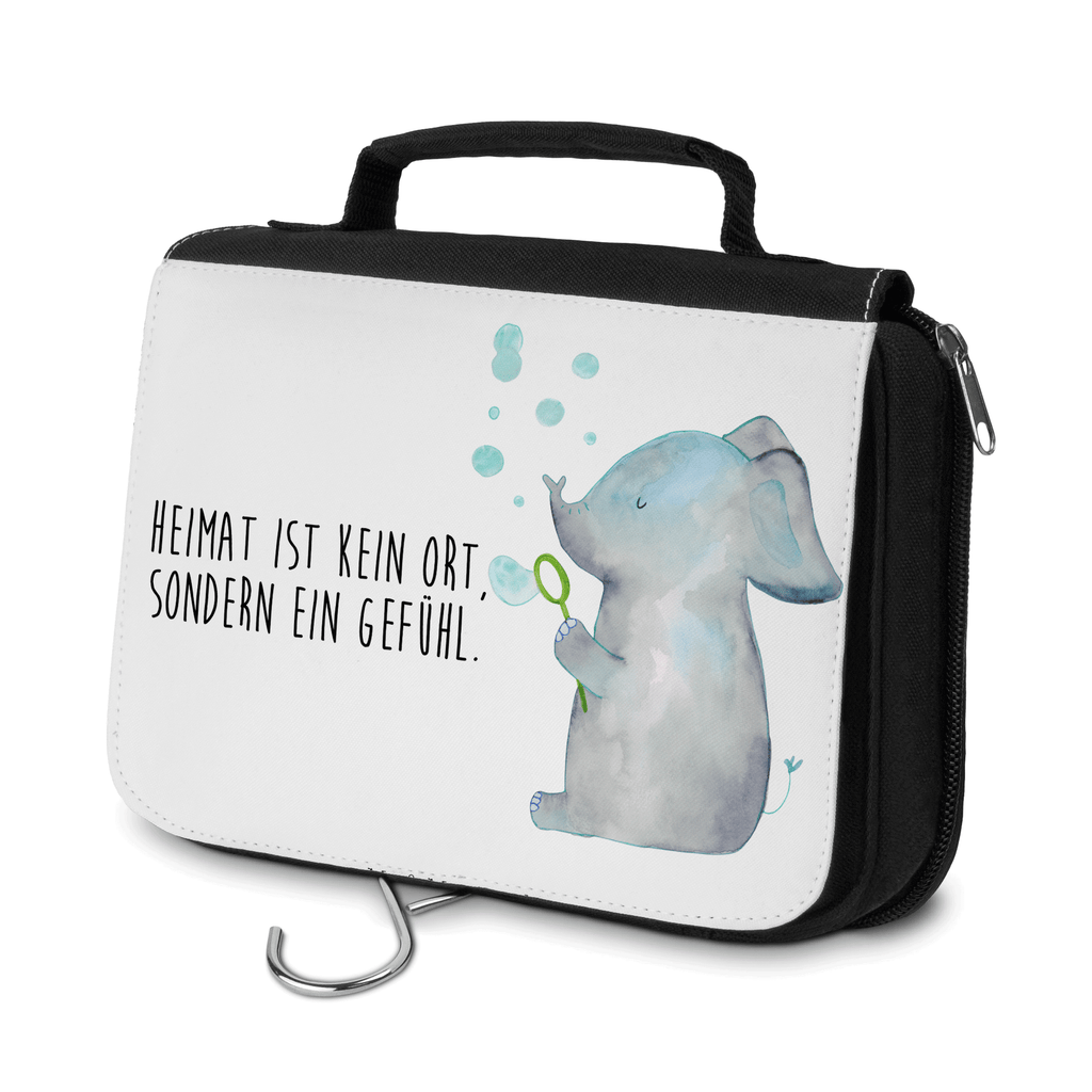 Kulturbeutel Elefant Seifenblasen Kulturbeutel, Zum Aufhängen, Waschtasche, Kosmetiktasche, Damen, Herren, Aufbewahrungstasche, Schminktasche, Kosmetikbeutel, Organizer, Kulturtasche, Schminkutensil, Tiermotive, Gute Laune, lustige Sprüche, Tiere, Elefant, Elefanten, Dickhäter, Rüsseltier, Seifenblasen, Liebe, Heimat, Gefühl. Daheim, Liebesbeweis, Liebesspruch