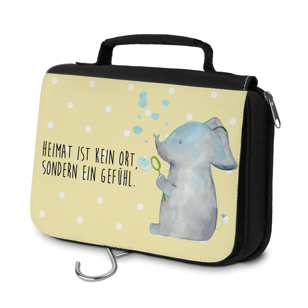 Kulturbeutel Elefant Seifenblasen Kulturbeutel, Zum Aufhängen, Waschtasche, Kosmetiktasche, Damen, Herren, Aufbewahrungstasche, Schminktasche, Kosmetikbeutel, Organizer, Kulturtasche, Schminkutensil, Tiermotive, Gute Laune, lustige Sprüche, Tiere, Elefant, Elefanten, Dickhäter, Rüsseltier, Seifenblasen, Liebe, Heimat, Gefühl. Daheim, Liebesbeweis, Liebesspruch